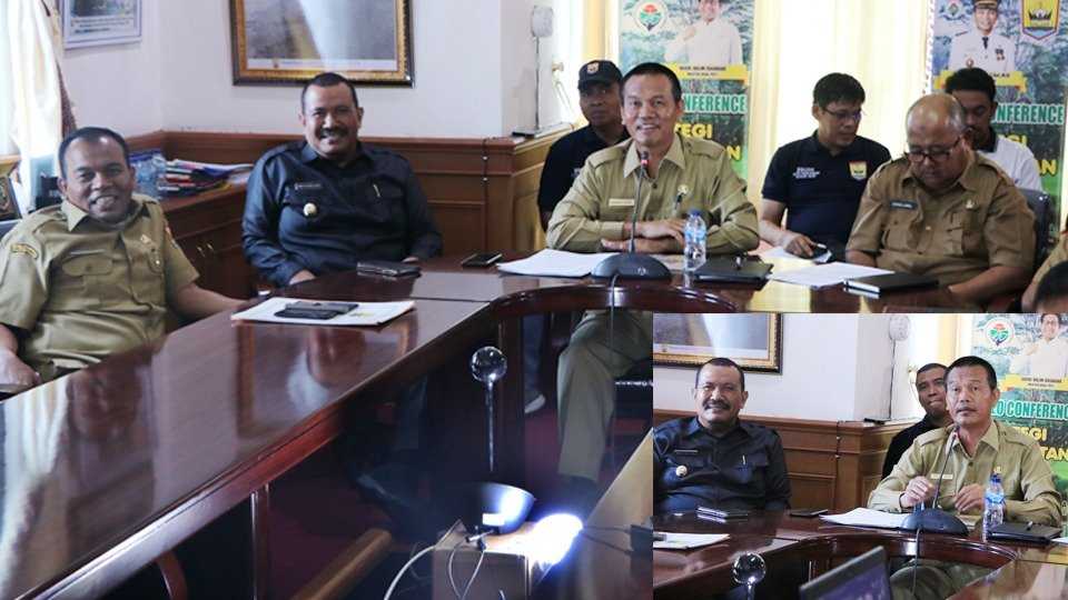 Walikota Pariaman Sampaikan Pendamping Desa Berdikari ke Menteri PDTT Pada Telekonferensi