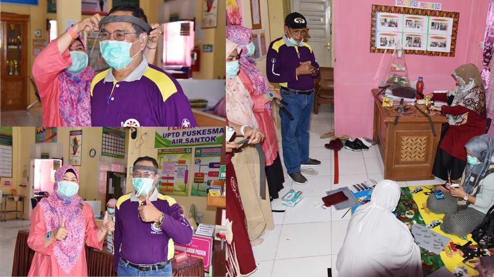 Keren ... Puskesmas Air Santok, Kota Pariaman Bikin APD Sendiri