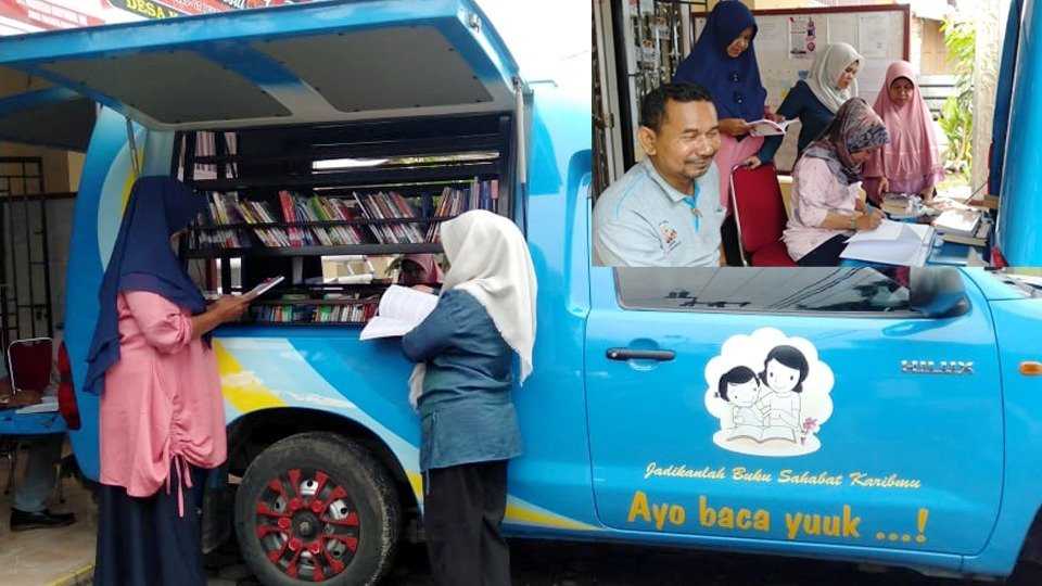 Pustaka Keliling Bantu Masyarakat Desa dan Pelajar Sekolah Yang Butuh Informasi dan Ilmu Pengetahuan