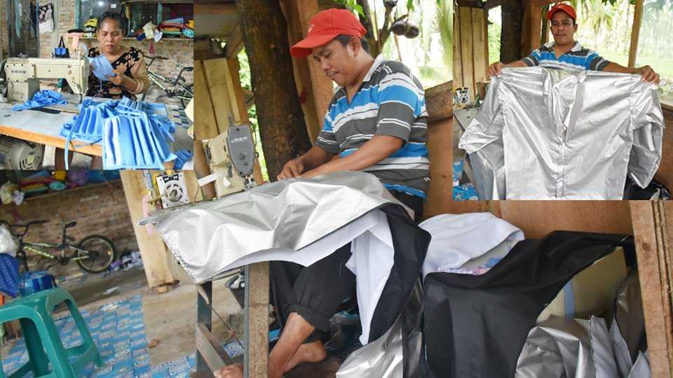 Sepi Orderan, UKM Kota Pariaman beralih buat APD