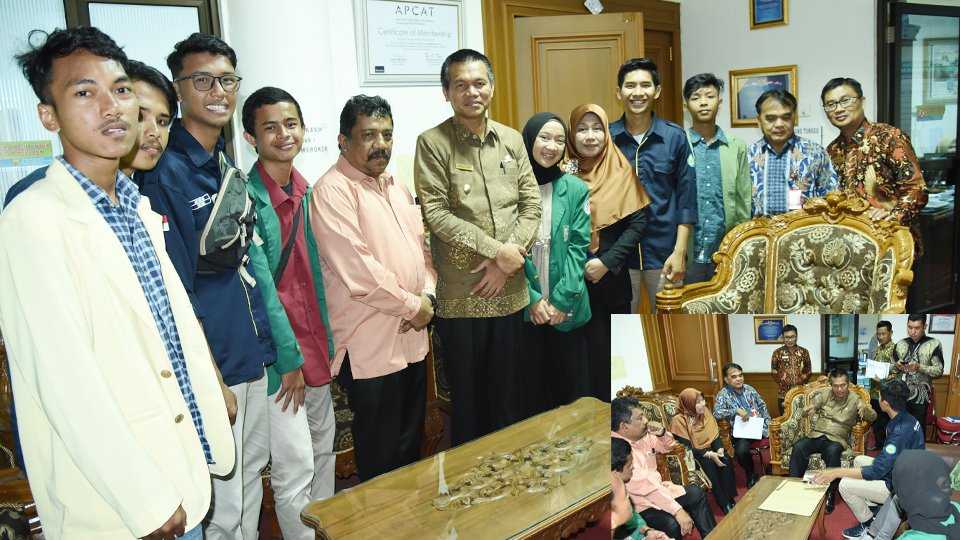 Genius Umar Terima Audiensi GEMPA, yang akan gelar Pariaman Campus Expo