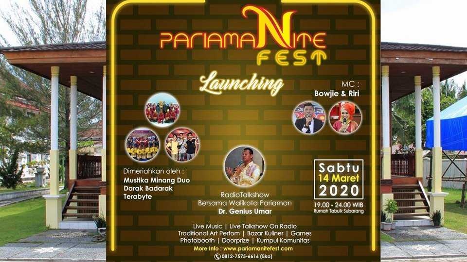 Kota Pariaman Akan Gelar PariamanNite Festival