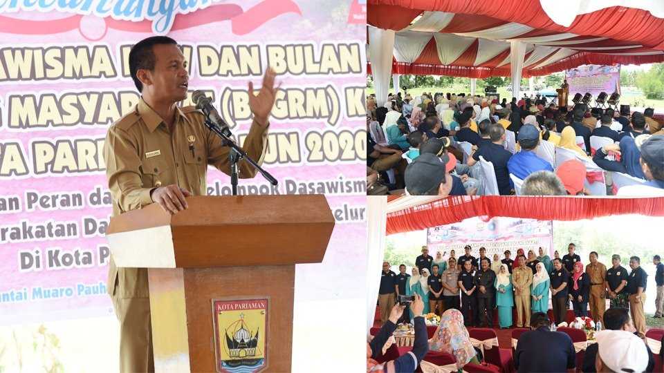 Walikota Pariaman Canangkan Bulan Bhakti Dasawisma ke IV dan BBGRM ke XVII Tingkat Kota Pariaman