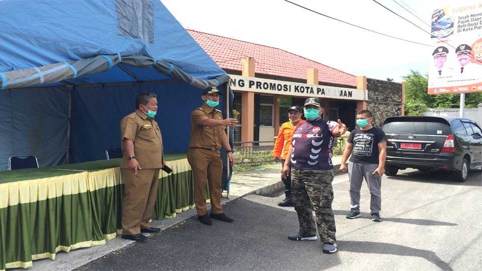 Wakil Walikota Pariaman Pantau Posko Pemeriksaan COVID -19